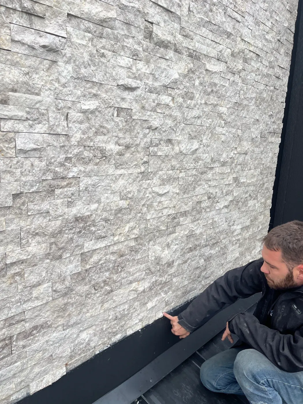 Trim and flashing detail on a Geist siding job